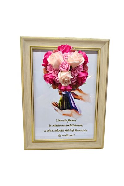 T&M Personalizare Tablou înrămat A4 (30x21 cm) - „Frumosul din interior nu îm...