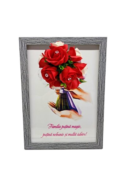 T&M Personalizare Tablou înrămat A4 (30x21 cm) - Familie, puțină magie, puțin...