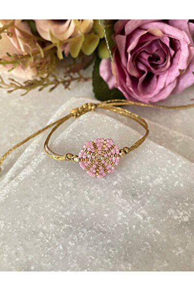 By Selen Suyolcu Miyuki Passionflower Bracelet - Pink