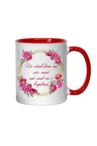 T&M Personalizare Cană personalizată - „Din moment ce fina mea îmi spune nașă...