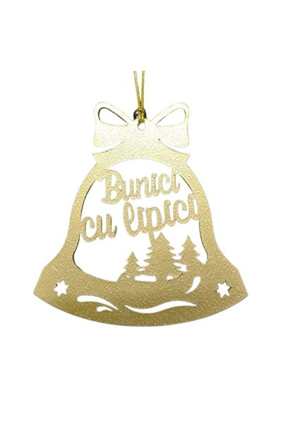 T&M Personalizare Glob decorativ personalizat de Crăciun din lemn – design cl...