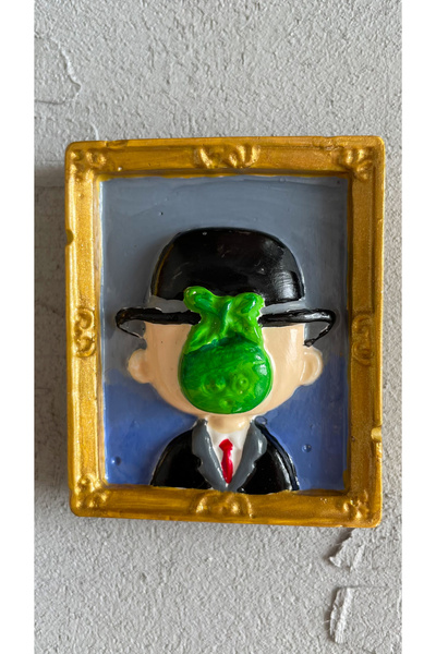 Jovial Hediyelik El Yapımı Sanat Temalı Buzdolabı Magneti 1 Adet (Fotoğraf ve...