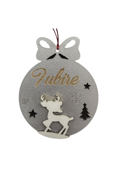T&M Personalizare Glob decorativ personalizat din lemn - model rotund „Love” ...