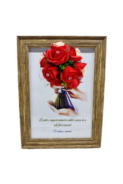 T&M Personalizare Tablou înrămat A4 (30x21 cm) – „Dragoste fără măsură” v9, f...