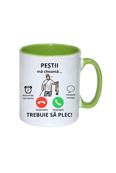 T&M Personalizare Cană personalizată - „Peștii mă cheamă, trebuie să plec!” i...