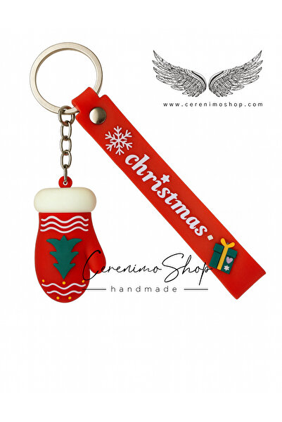 Cerenimo Shop سلسلة مفاتيح عيد الميلاد مع شخصية سانتا كلوز هدية لعيد الميلاد