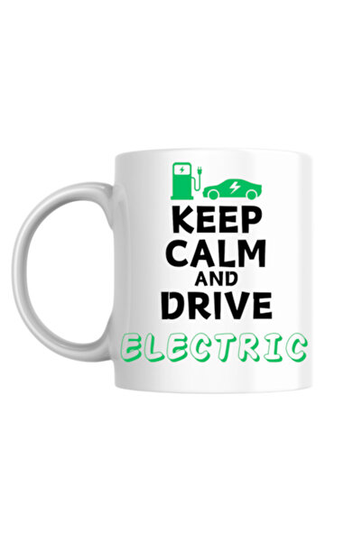 T&M Personalizare Cană personalizată - Keep Calm and Drive Electric!, albă, 3...