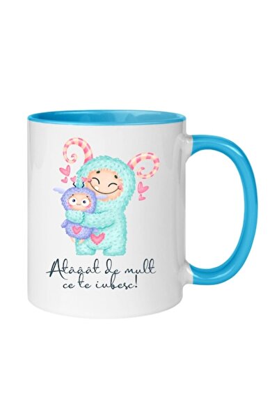 T&M Personalizare Cană personalizată „Te iubesc atât de mult” v2, Dragobete/Z...