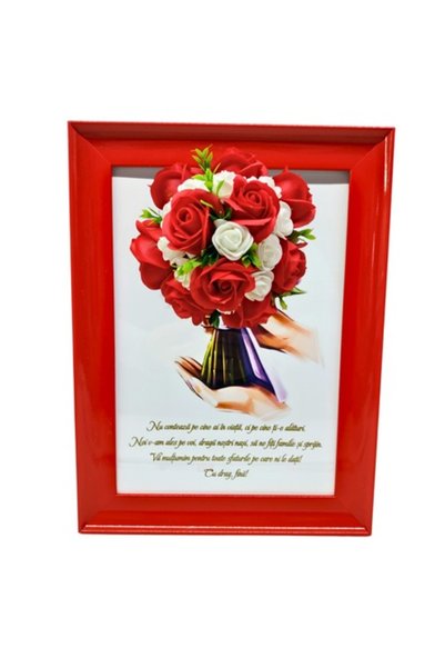 T&M Personalizare Tablou înrămat A4 (30x21 cm) – „Cine este alături de tine c...