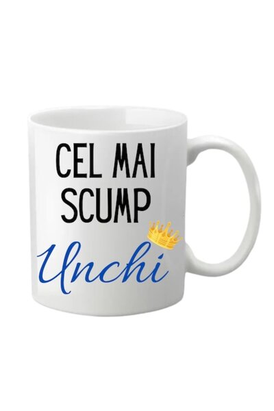 T&M Personalizare Cană personalizată - „Cel mai scump unchi”, albă, 330 ml