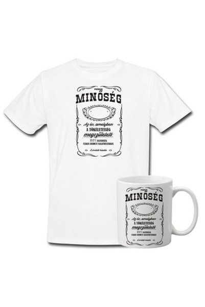 T&M Personalizare Set personalizat: Tricou + Cană - Calitate Premium, Alb, M,...