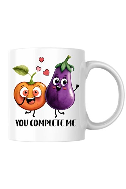 T&M Personalizare Cană personalizată „Mă completezi” v16, Ziua Îndrăgostițilo...