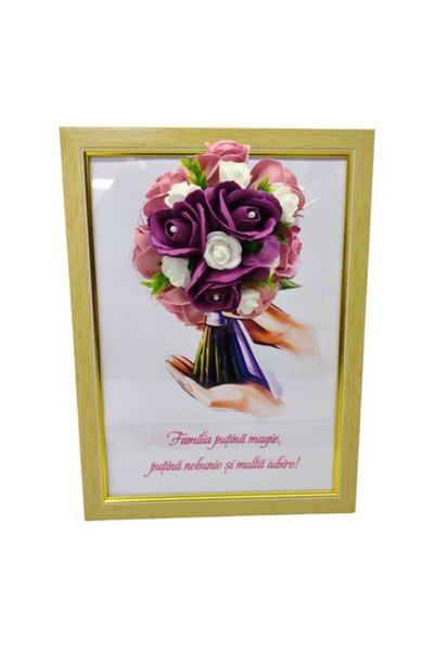 T&M Personalizare Print înrămat A4 (30x21 cm) - Familie: puțină magie, puțină...