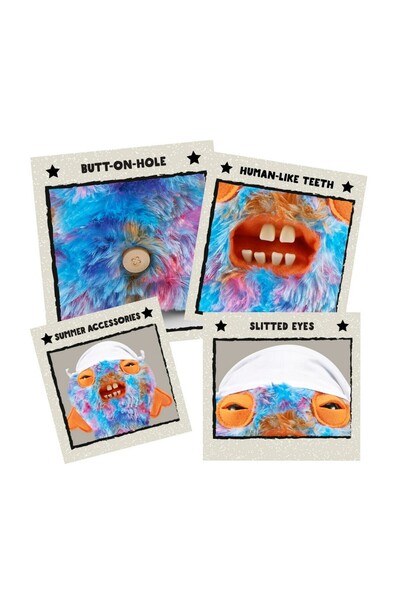 TOYFEST Vacay Vibes Holiday Vibes Zuru Fuggler Funny Plush Toy - Cod Father 22 cm