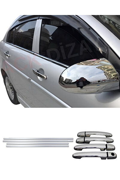 ACK Dizayn HYUNDAİ ACCENT ERA KROM CAM ÇITASI + KROM KAPI KOL 2'Lİ SET A+PASL...