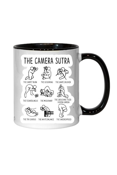 T&M Personalizare Cană personalizată - „Sutra camerei!”, neagră, 330 ml