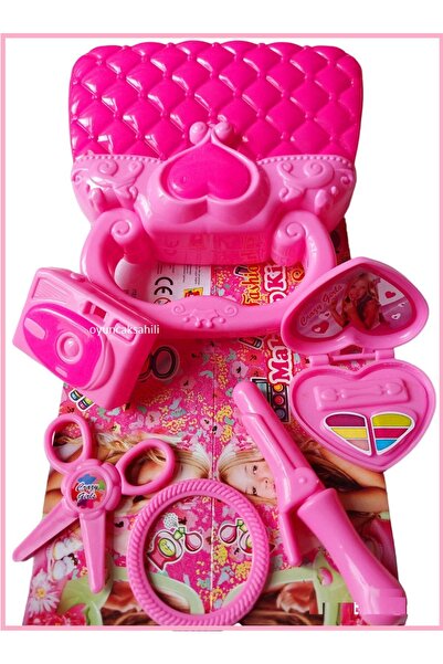 abnturk Makyaj Çantası Fotoğraf Makinası Makas Çanta Bilezik Makyaj Kutusu 6l...