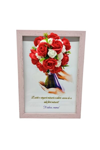 T&M Personalizare Tablou înrămat A4 (30x21 cm) – „Dragoste fără măsură” v5, d...