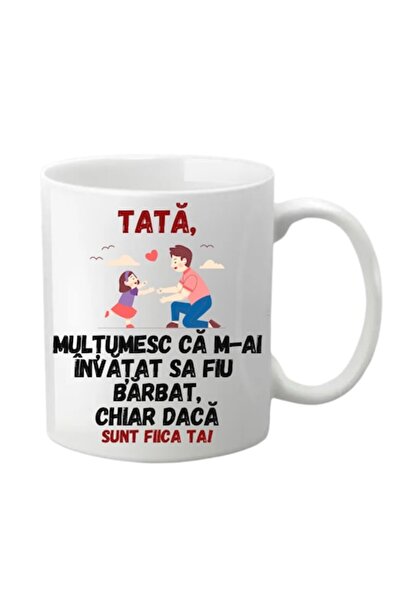 T&M Personalizare Cană personalizată - Tată, mulțumesc că m-ai învățat să fiu...
