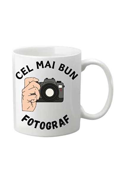 T&M Personalizare Cană personalizată - Cel mai bun fotograf, albă, 330 ml