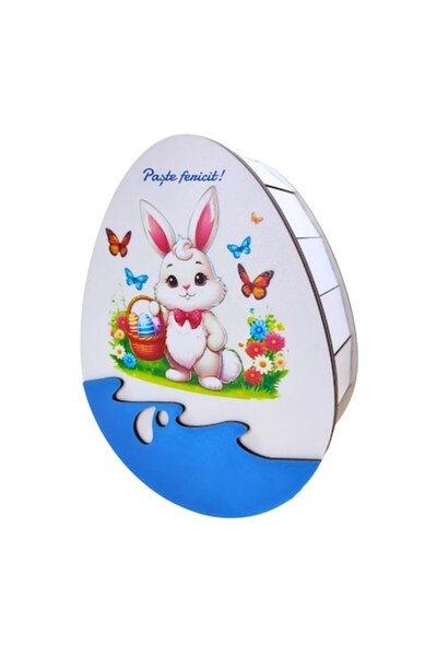 T&M Personalizare Cutie în formă de ou - Paște fericit! - v2, 25x20x6 cm, din...