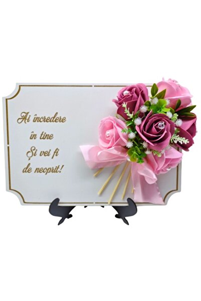 T&M Personalizare Tablou A4 multiform conturat din lemn (30x21 cm) - "Ai încr...