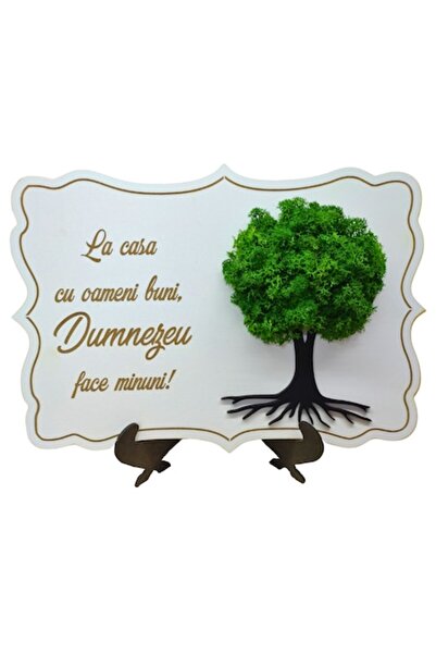 T&M Personalizare Tablou conturat din lemn A4 (30x21 cm) - „Acasă cu oameni b...