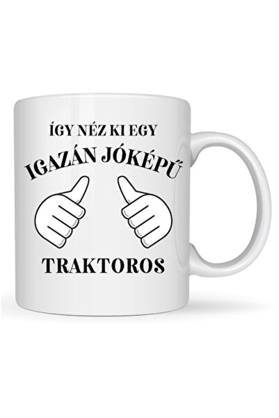 T&M Personalizare Cană personalizată „Așa arată un șofer de tractor cu adevăr...