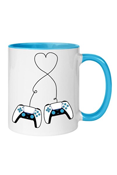 T&M Personalizare Cană personalizată „Gamer 2, xbox” - albastră, 330 ml