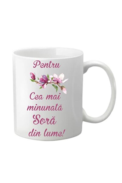 T&M Personalizare Cană personalizată - Pentru cea mai minunată soră din lume,...