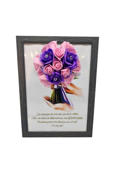 T&M Personalizare Tablou înrămat A4 (30x21 cm) - „Nu contează cine este în vi...