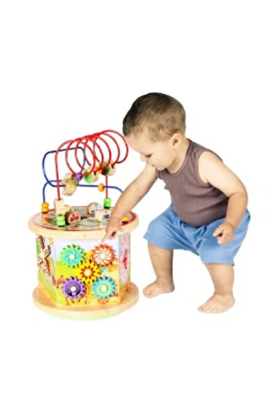 CREATIVE Wooden educational toy, 7-in-1 activity center, multiple activities, for children 1 year+, 37 x 24 c