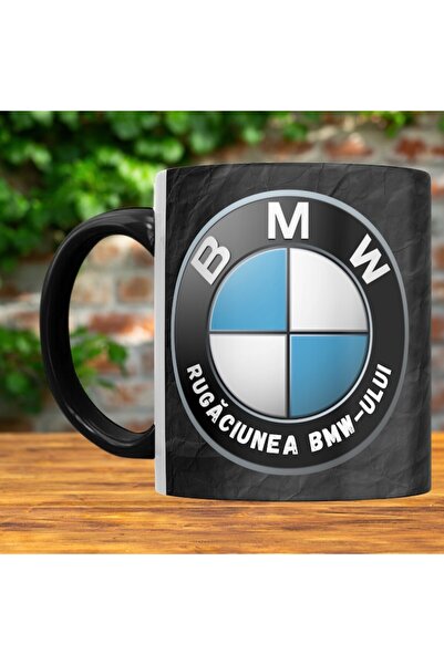 T&M Personalizare Cana personalizata -Rugaciunea BMW-ului, neagra, 330 ml