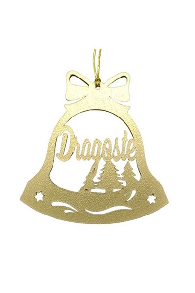 T&M Personalizare Glob de Crăciun decorativ personalizat din lemn - model cu ...