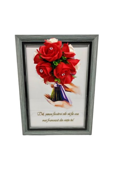 T&M Personalizare Tablou înrămat A4 (30x21 cm) - „Oferă fiecărei zile șansa d...