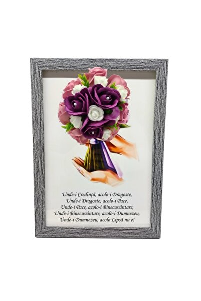 T&M Personalizare Tablou înrămat A4 (30x21 cm) - Binecuvântarea Casei - v12 d...