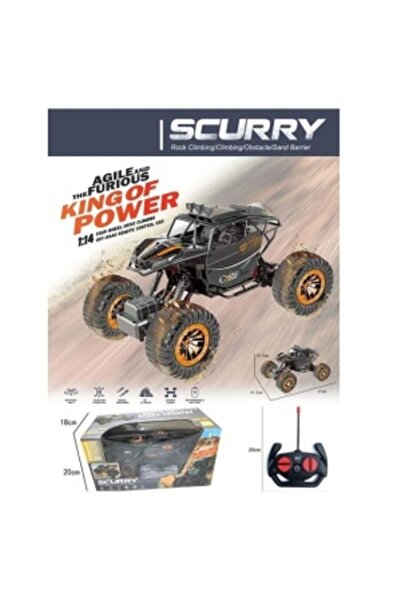 CREATIVE RC Scurry Climbing Car, 27 MHz, Scale 1:14, for children 3 years+, 27 x 15.5 x 14.5 cm, black-orange