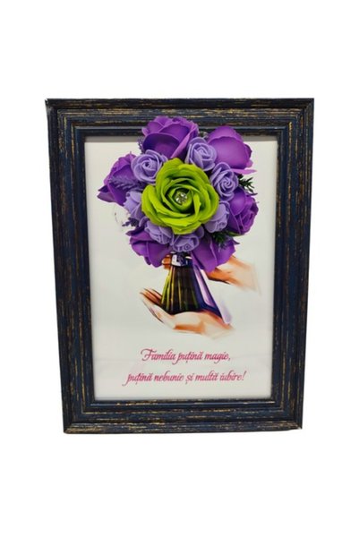 T&M Personalizare Tablou înrămat A4 (30x21 cm) - O familie: puțină magie, puț...