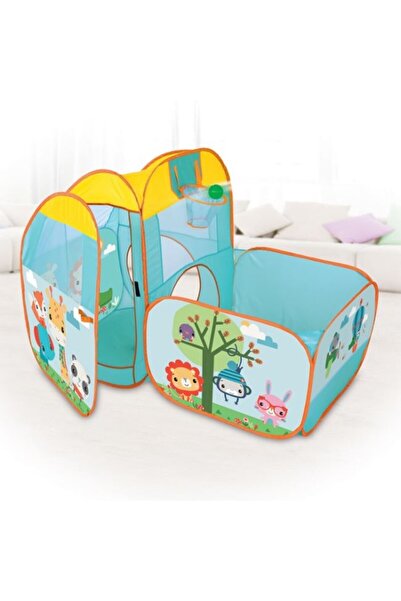 FISHER PRICE Children's play area - with balls, basketball hoop, windows and goal, 25 balls