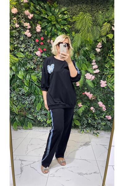 Butik Günay Tüfekçi Kot Şeritli Modal Takım