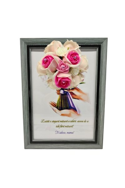 T&M Personalizare Tablou înrămat A4 (30x21 cm) - Există o singură măsură a iu...