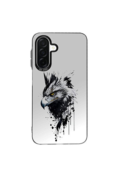 PrintiFy Eagle Design Metallic Look Matte Silicone Case Compatible with Samsung Galaxy A26