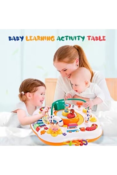 CREATIVE Activity table for children 10 months+, with sounds, many activities, 44x38x47 cm, multicolor