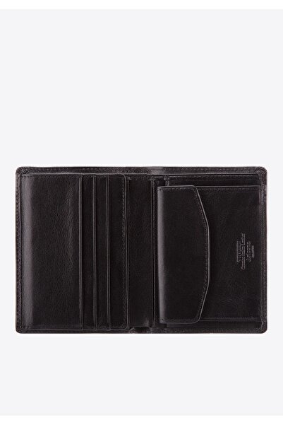 Wittchen Men's Leather Wallet with Coat of Arms Vertical Black Leather