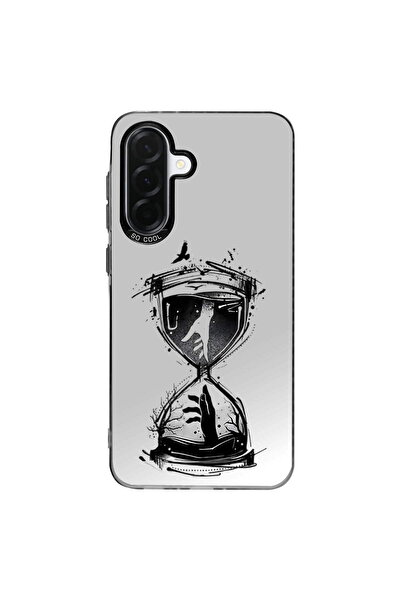 PrintiFy Hourglass Design Metallic Look Matte Silicone Case Compatible with Samsung Galaxy A36