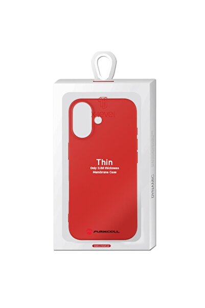 X-Level Case for iPhone 17, Thin Series, SoftTouch, Red
