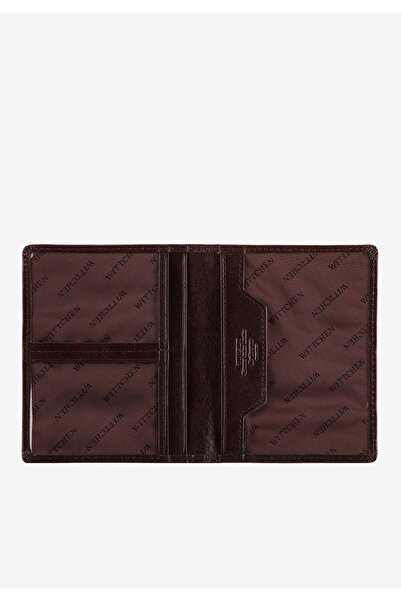 Wittchen Geantă de documente din piele pentru bărbați cu buzunare transparent...