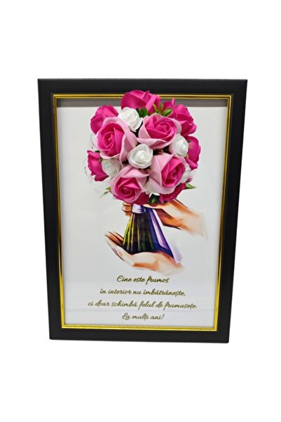 T&M Personalizare Lucrare de artă înrămată A4 (30x21 cm) „Frumusețea din inte...