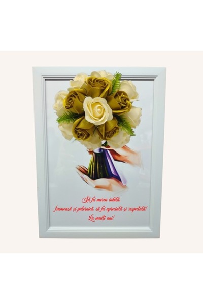 T&M Personalizare Înrămat A4 (30x21 cm) - „Fii mereu iubit, frumos și puterni...