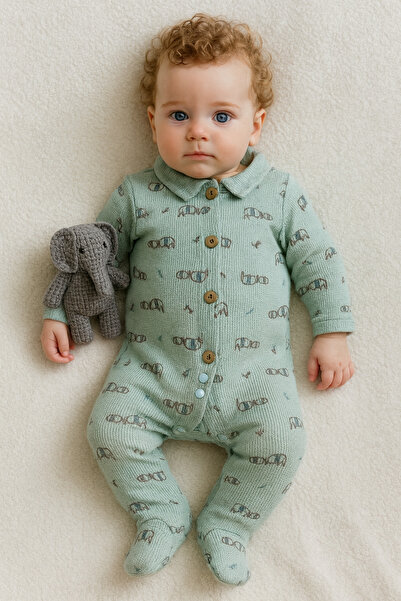 Baharda Nova 100% Cotton Baby Boy Long Sleeve Seasonal Jumpsuit